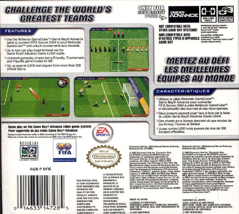 FIFA Soccer 2004 box back