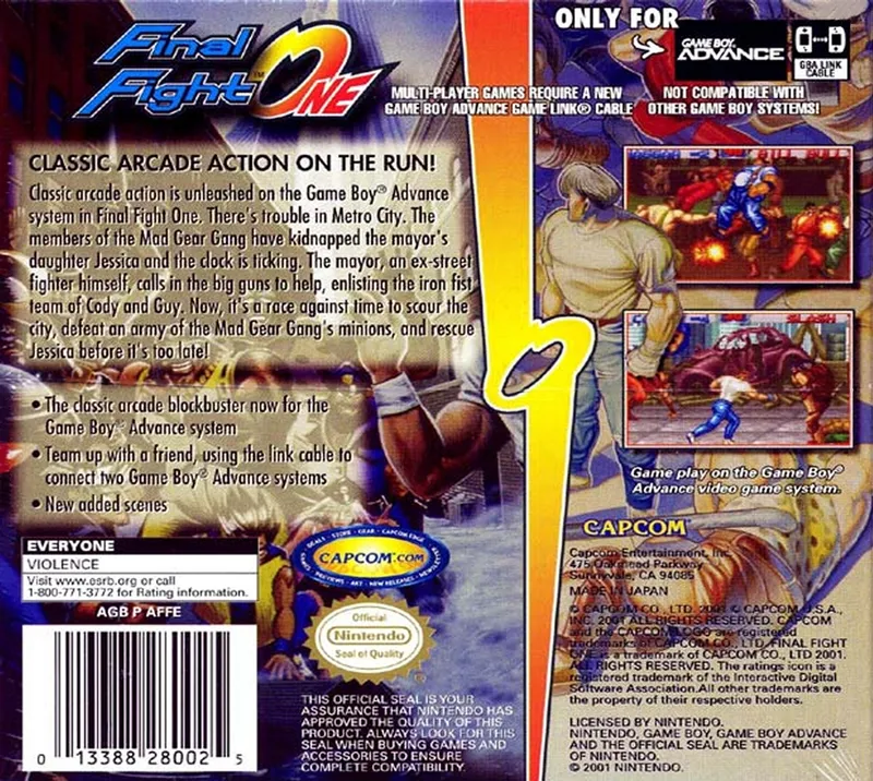 Final Fight One box back