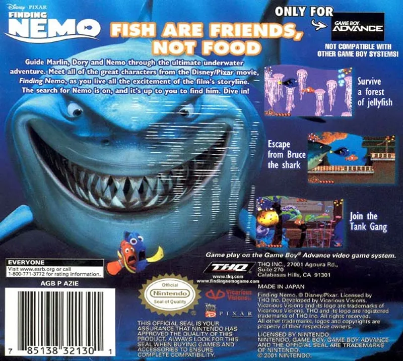 Finding Nemo box back
