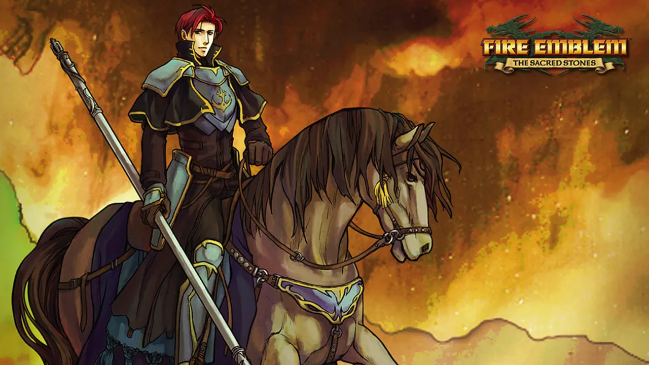 Backdrop artwork for Fire Emblem: The Sacred Stones