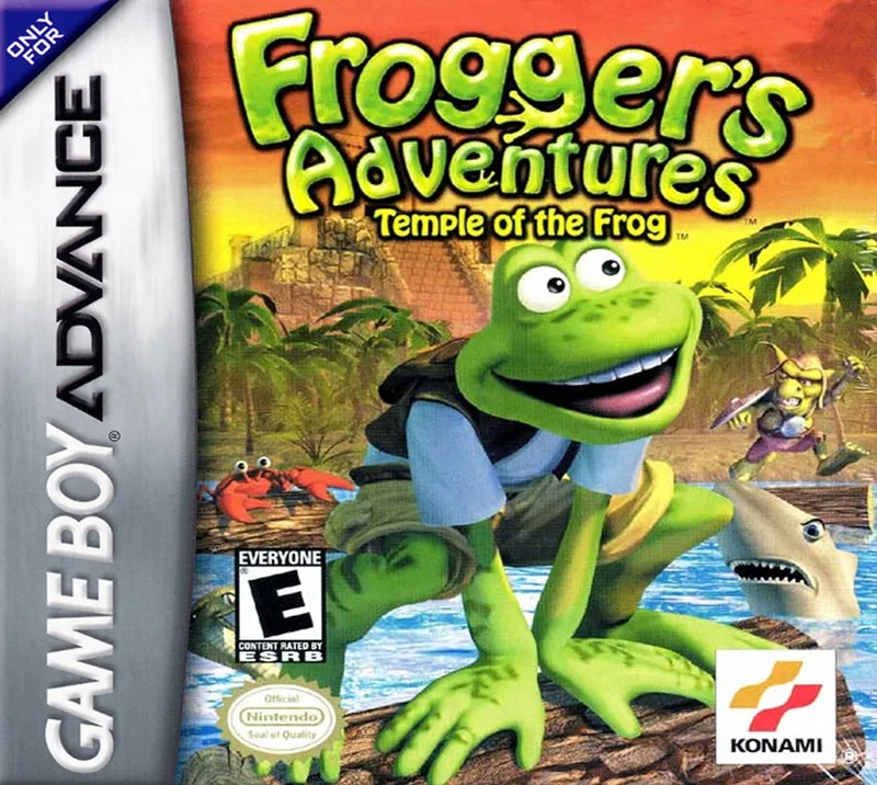 Frogger's Adventures: Temple of the Frog box art