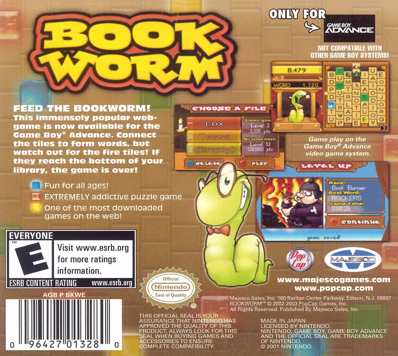 Book Worm box back