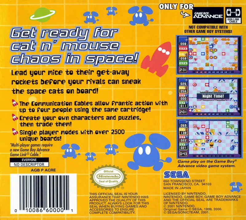 ChuChu Rocket! box back
