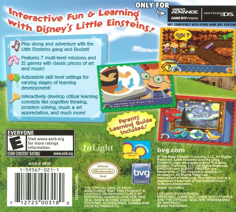 Little Einsteins box back