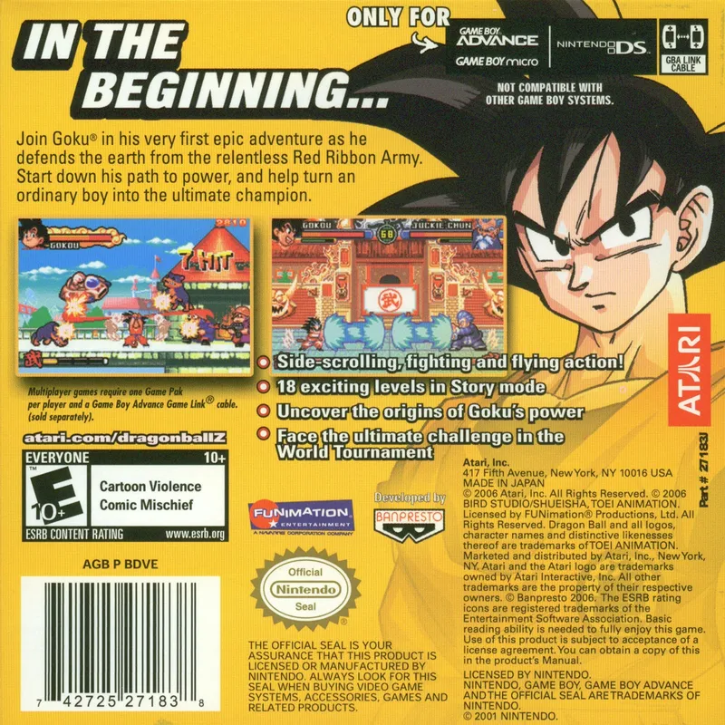 Dragon Ball: Advanced Adventure box back