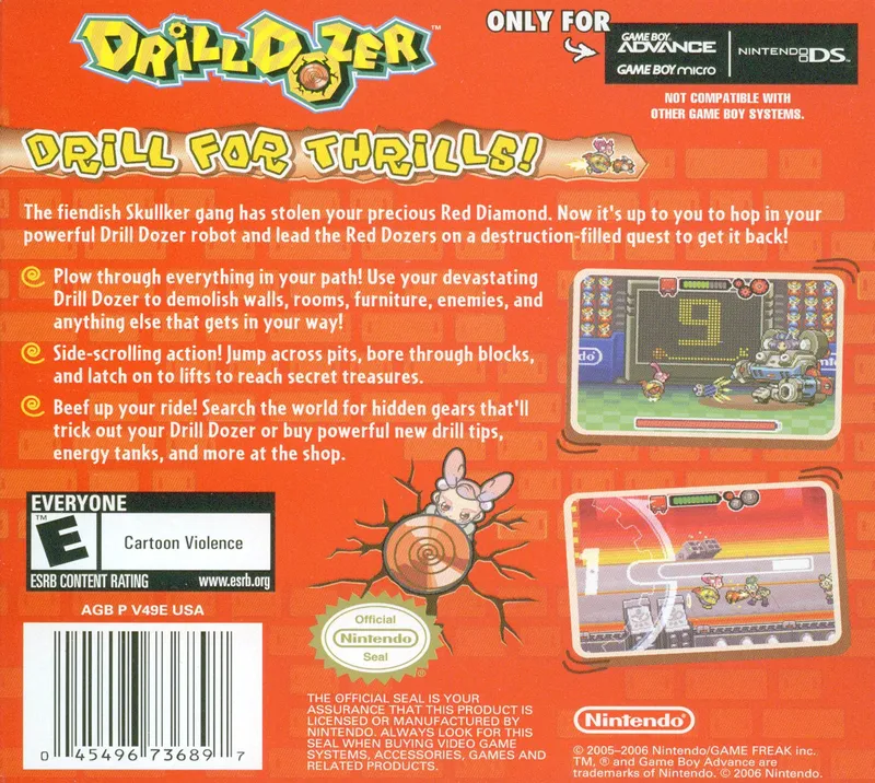 Drill Dozer box back