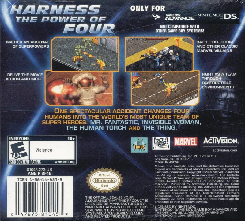 Fantastic 4 box back