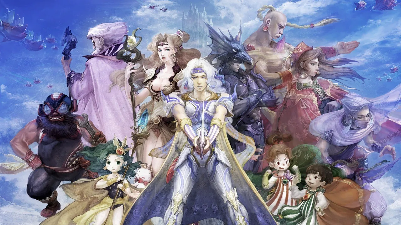 Backdrop artwork for Final Fantasy IV Advance