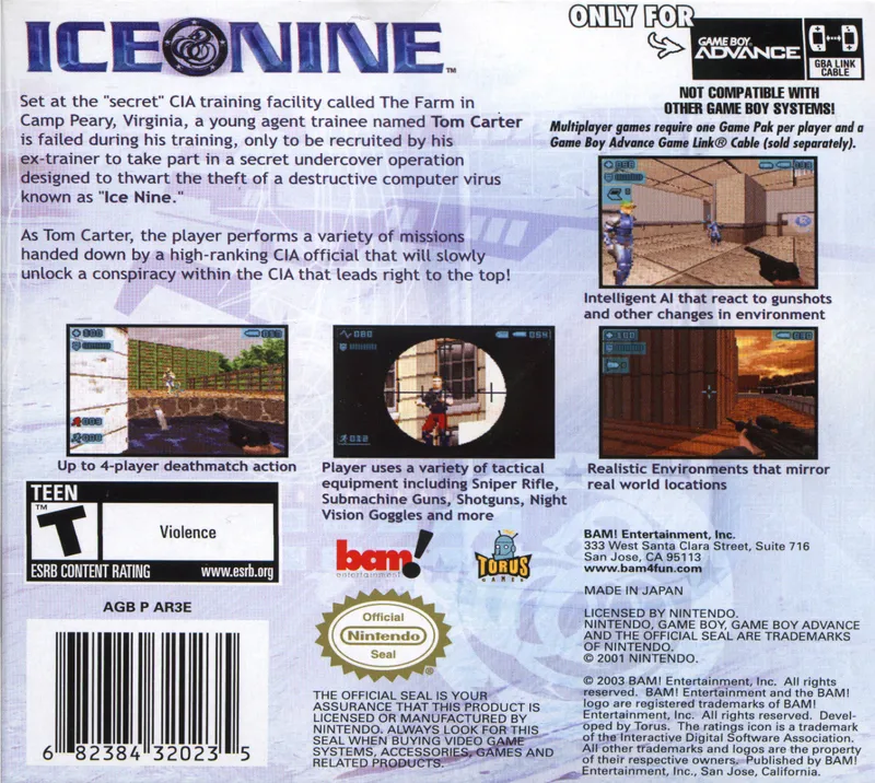 Ice Nine box back