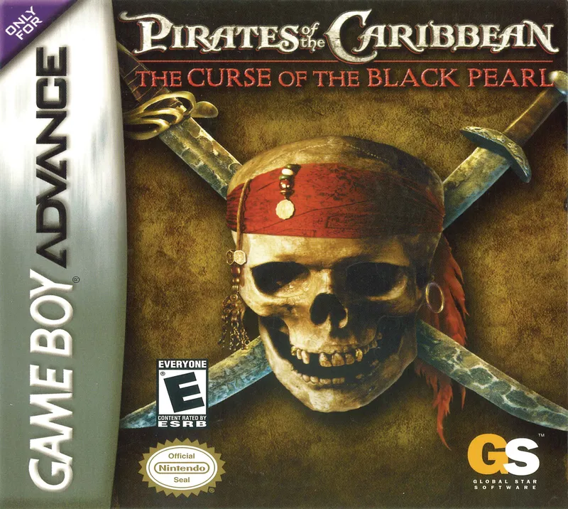 Pirates of the Caribbean: The Curse of the Black Pearl cover art for Nintendo Game Boy Advance
