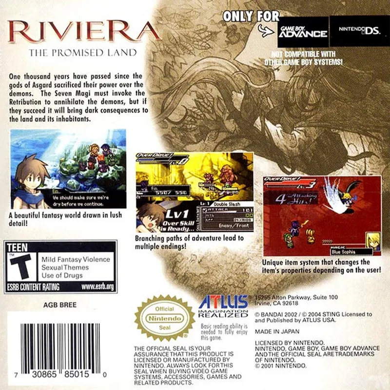 Riviera: The Promised Land box back
