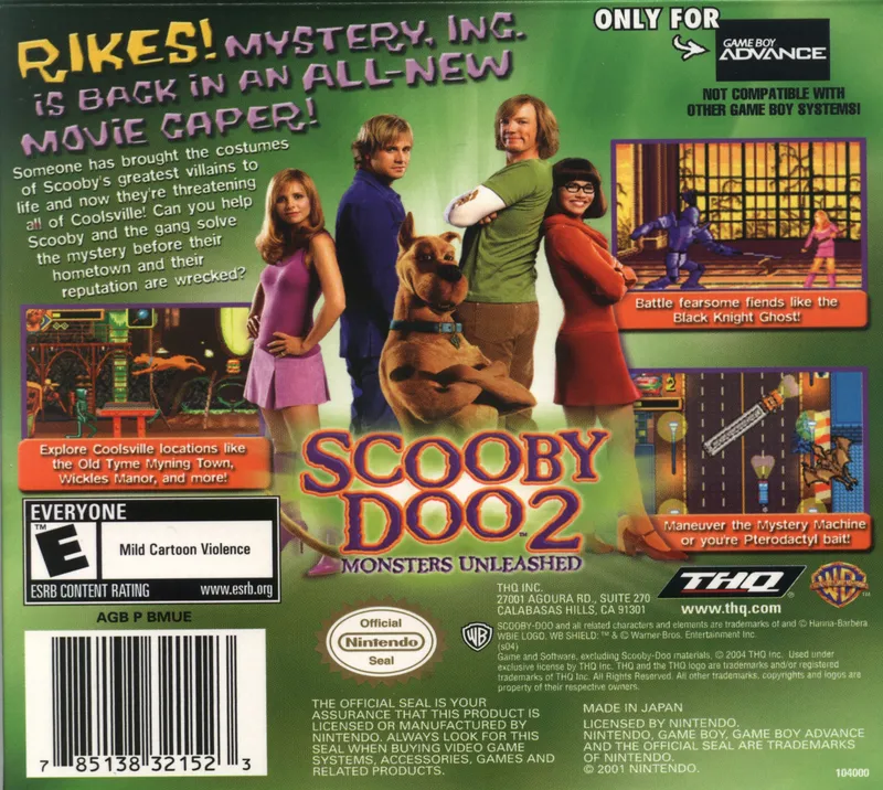 Scooby-Doo 2: Monsters Unleashed box back