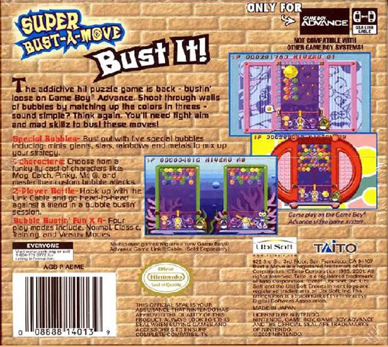 Super Bust-A-Move box back