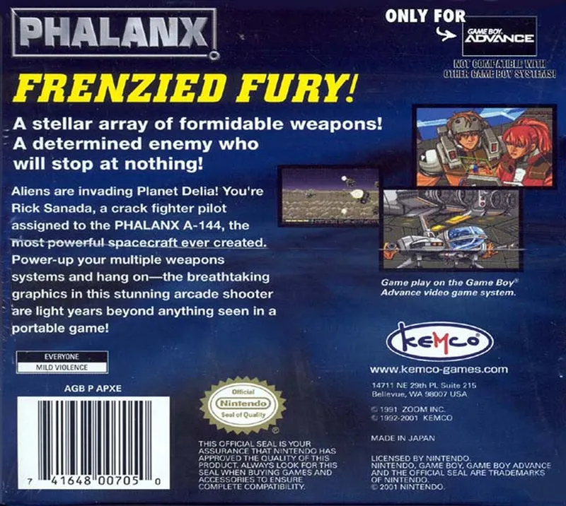 Phalanx box back
