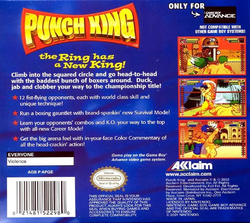Punch King box back