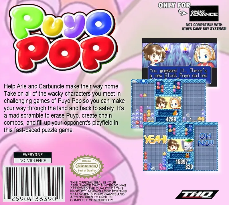 Puyo Pop box back