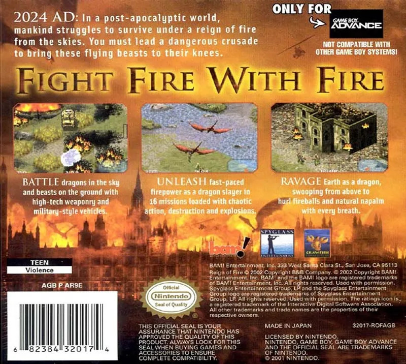 Reign of Fire box back