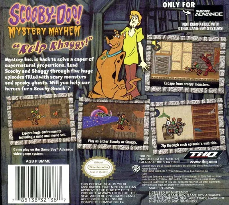 Scooby-Doo!: Mystery Mayhem box back
