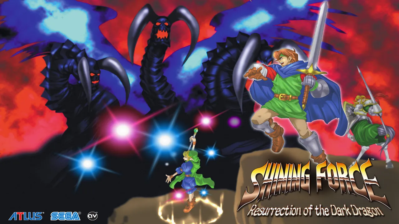 Backdrop artwork for Shining Force: Resurrection of the Dark Dragon