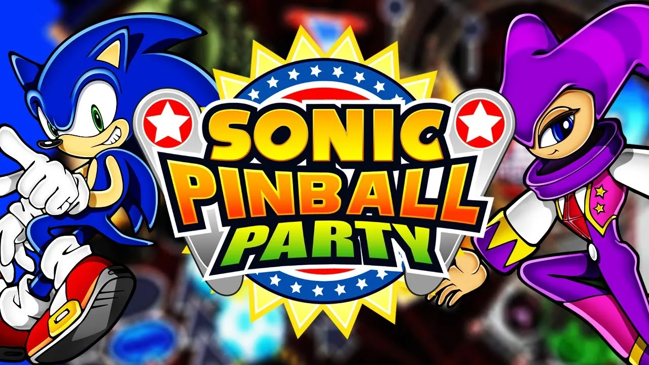 Backdrop artwork for Sonic Pinball Party