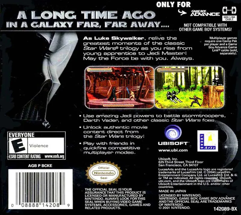 Star Wars Trilogy: Apprentice of the Force box back