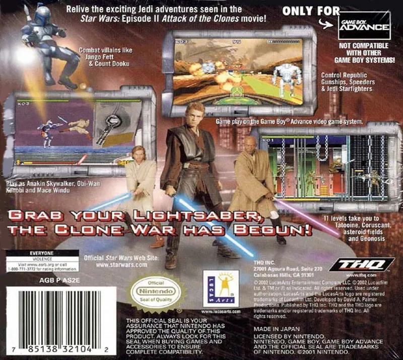 Star Wars: Episode II: Attack of the Clones box back