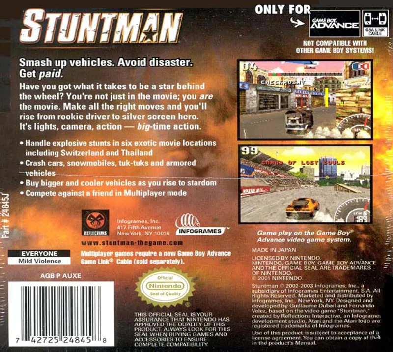 Stuntman box back