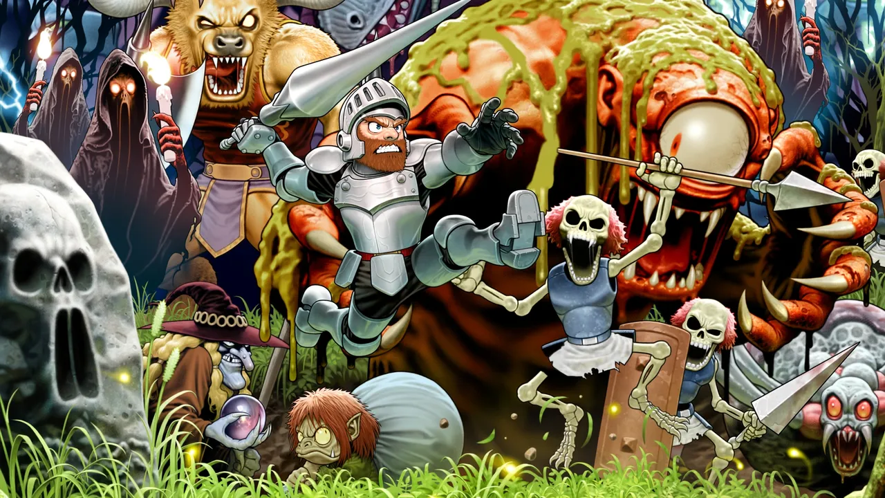 Backdrop artwork for Super Ghouls 'n Ghosts