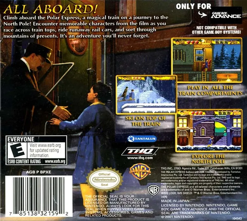 The Polar Express box back