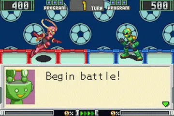 Backdrop artwork for Mega Man: Battle Chip Challenge