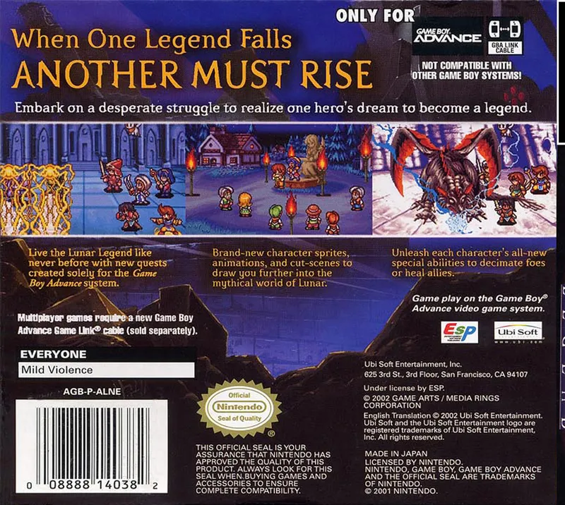 Lunar Legend box back