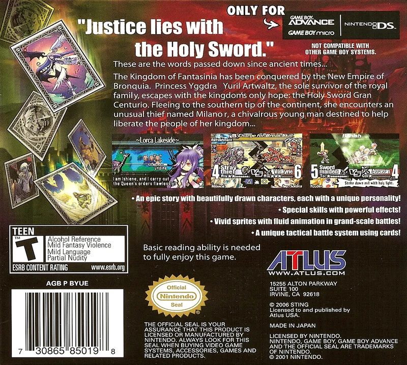 Yggdra Union: We'll Never Fight Alone box back