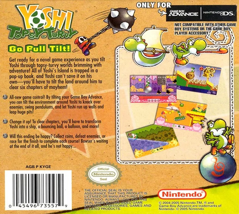 Yoshi Topsy-Turvy box back