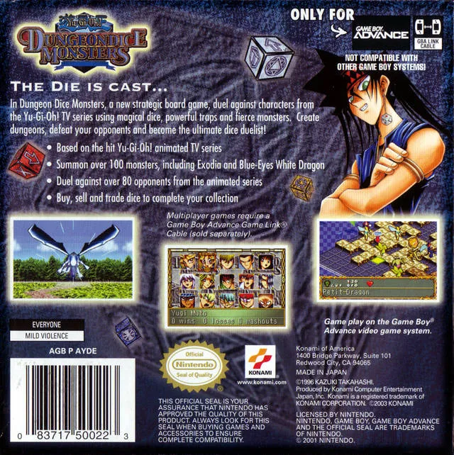 Yu-Gi-Oh!: Dungeon Dice Monsters box back