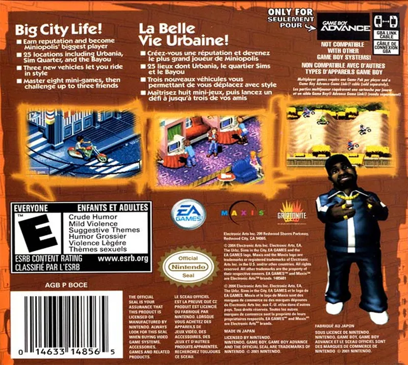 The Urbz: Sims in the City box back