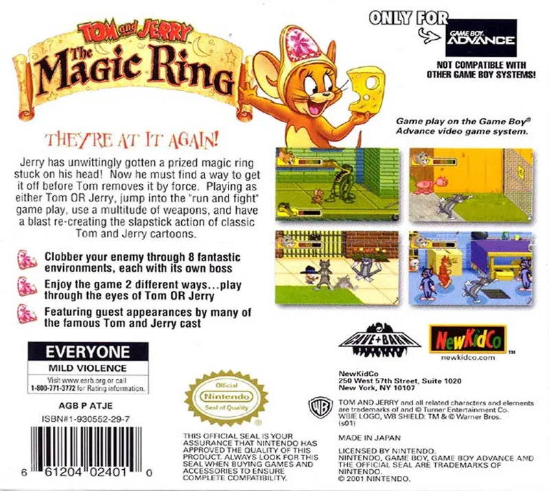 Tom and Jerry: The Magic Ring box back