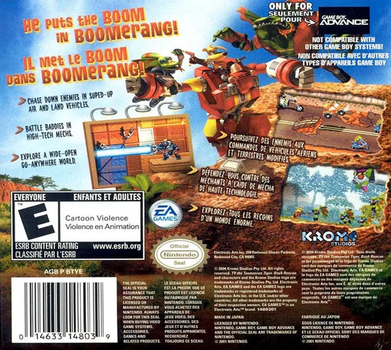 Ty the Tasmanian Tiger 2: Bush Rescue box back