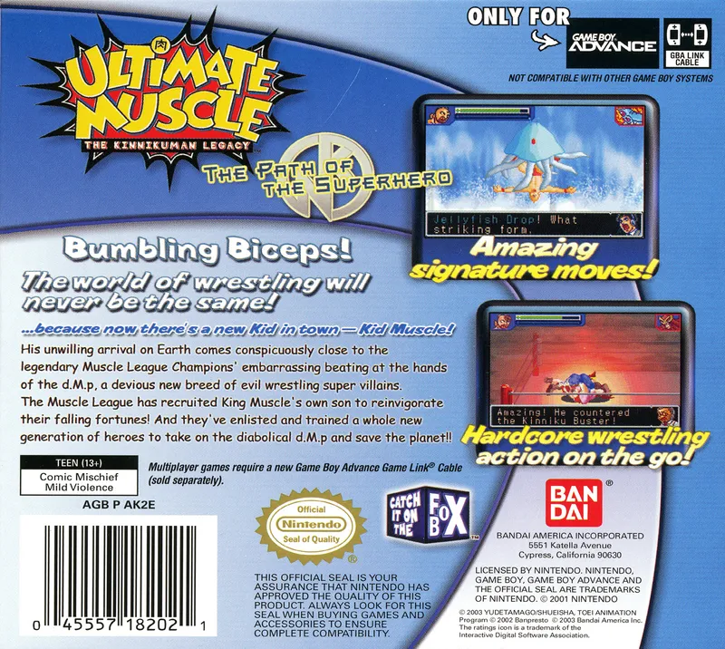 Ultimate Muscle: The Kinnikuman Legacy - The Path of the Superhero box back