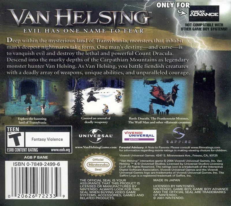 Van Helsing box back