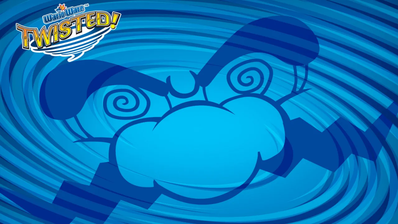 Backdrop artwork for WarioWare: Twisted!