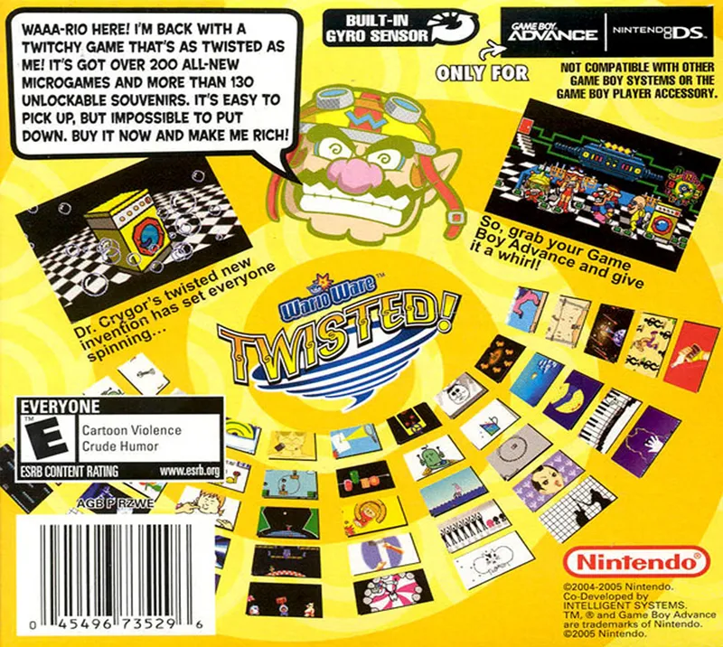 WarioWare: Twisted! box back