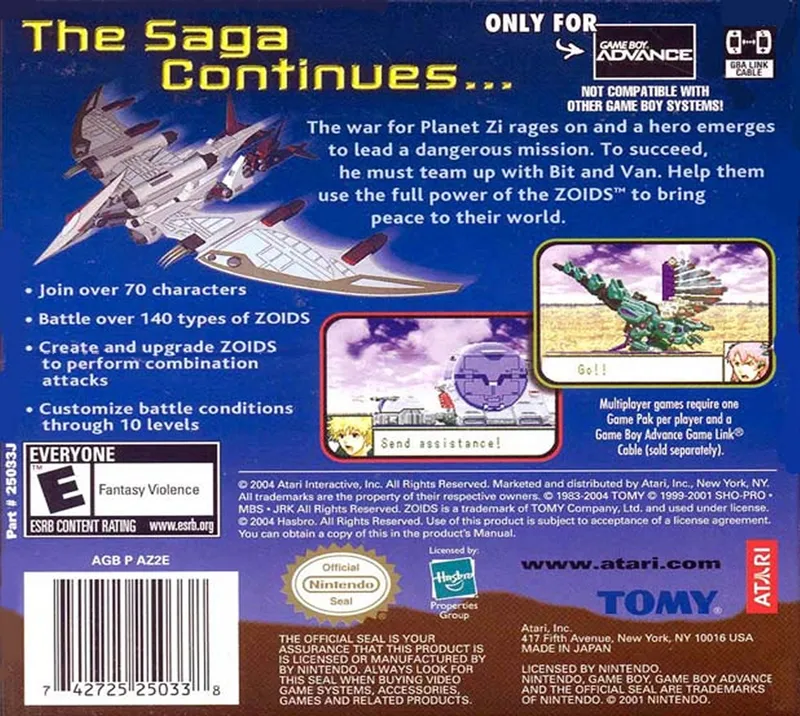 Zoids: Legacy box back