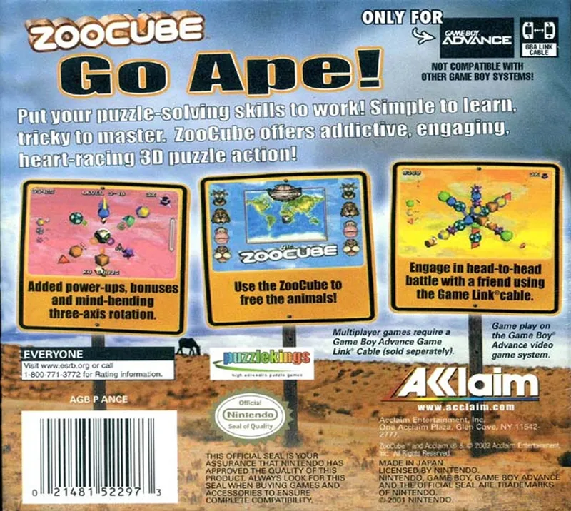 ZooCube box back