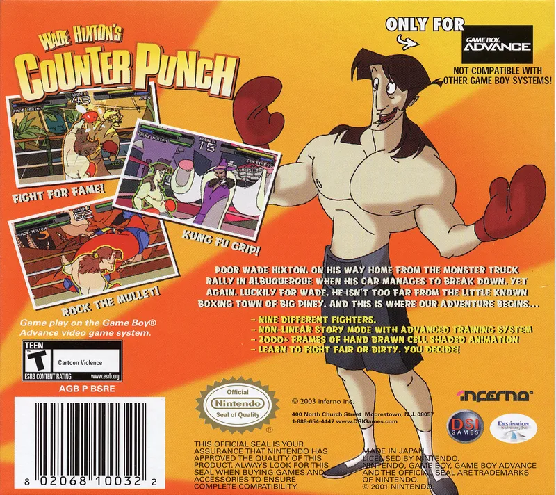 Wade Hixton's Counter Punch box back