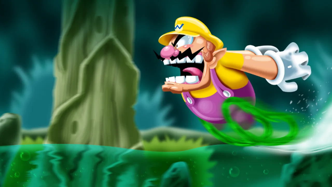Backdrop artwork for Wario Land 4
