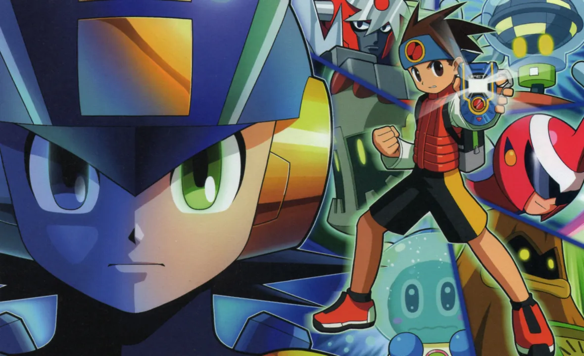 Backdrop artwork for Mega Man Battle Network 4: Blue Moon