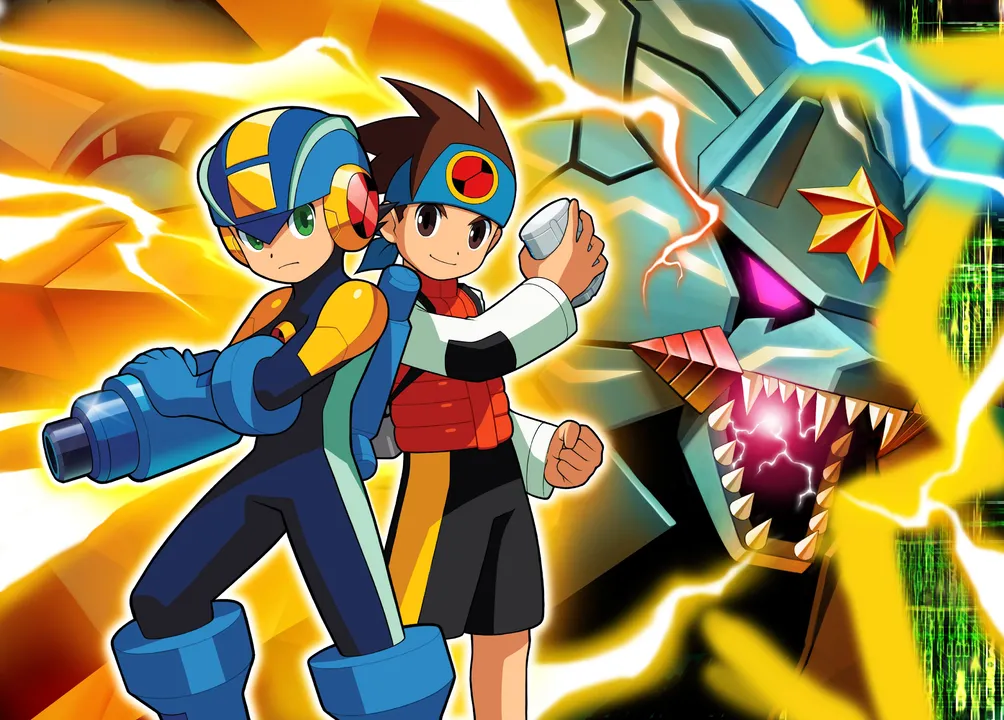 Backdrop artwork for Mega Man Battle Network 6: Cybeast Gregar