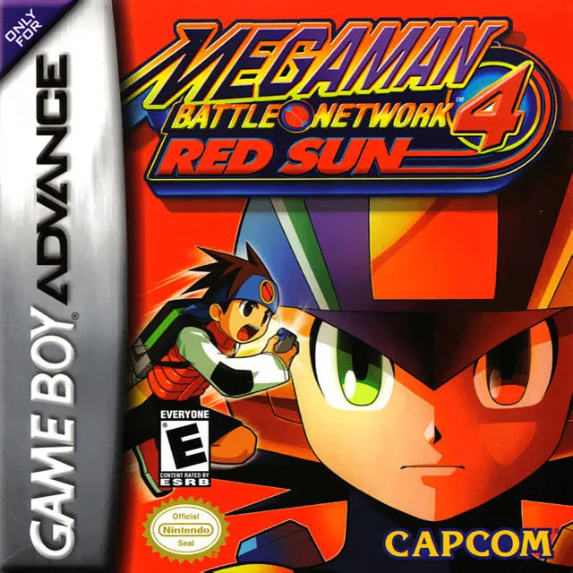 Mega Man Battle Network 4: Red Sun box art