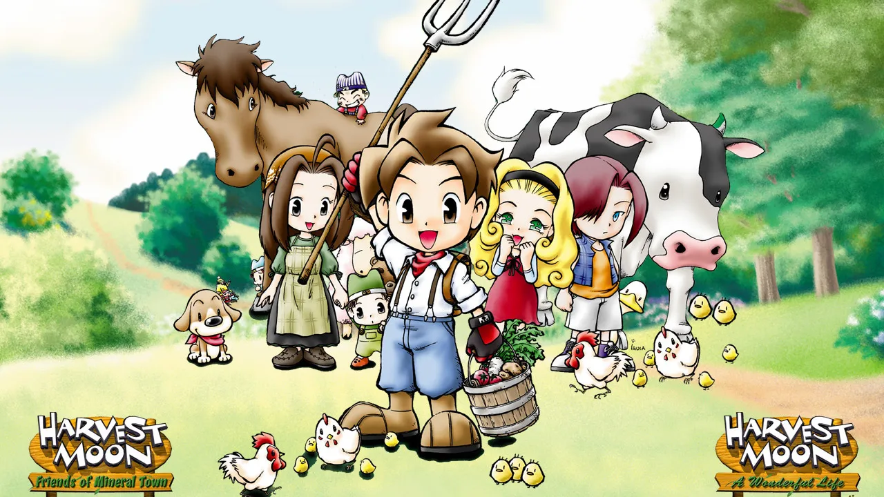 Backdrop artwork for Harvest Moon: Friends of Mineral Town