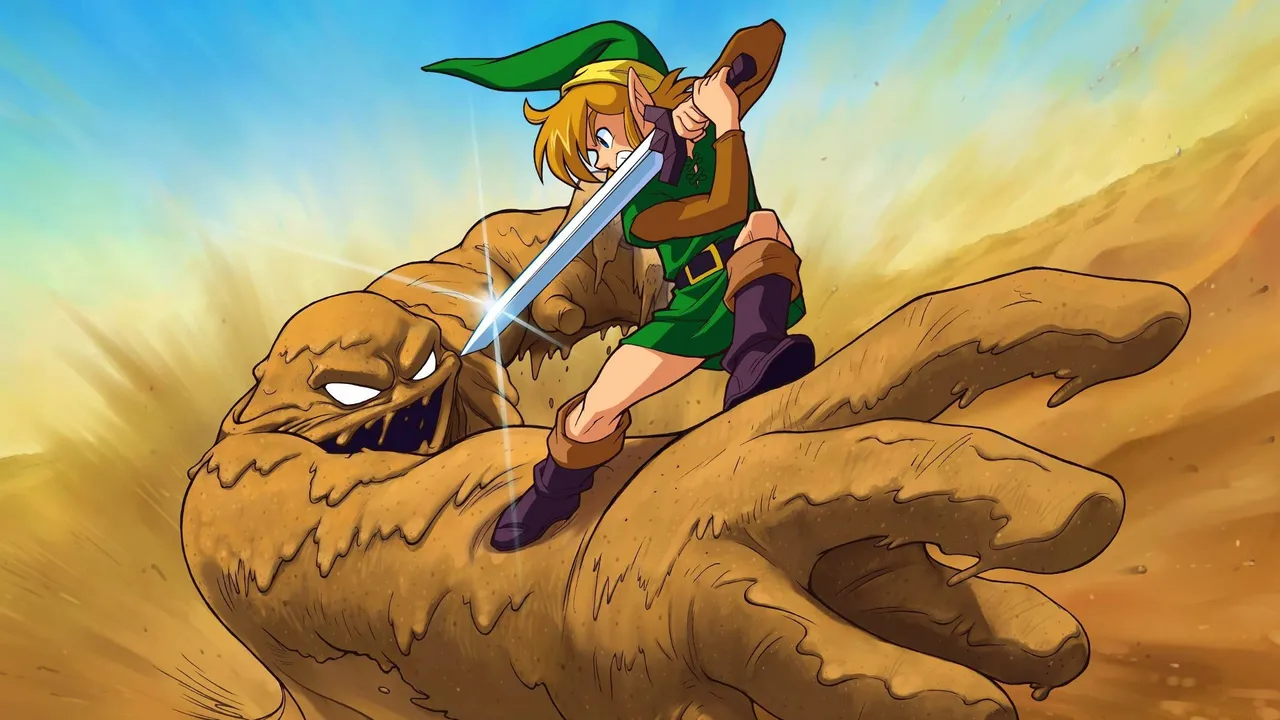 Backdrop artwork for The Legend of Zelda: A Link to the Past and Four Swords